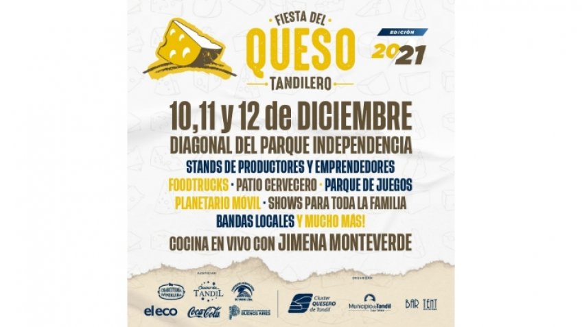 Todo listo para disfrutar de la Fiesta del Queso Tandilero